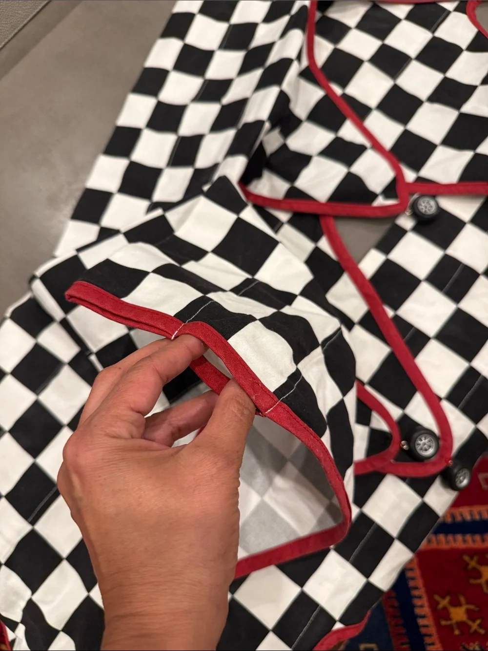 racing car theme Checkered Valances 3